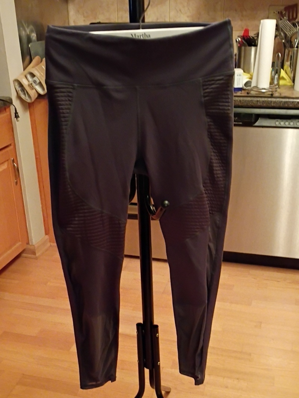 Fabletics Charcoal Ribbed High-Waist Leggings